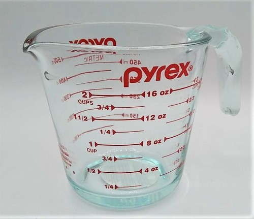 Genuine Pyrex 2 Cup Glass Measuring Cup ... Free Shipping