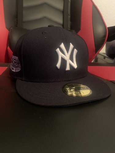 New York Yankees 2008 All Star Game New Era 7 12 Men's Fitted Hat Navy Icy UV