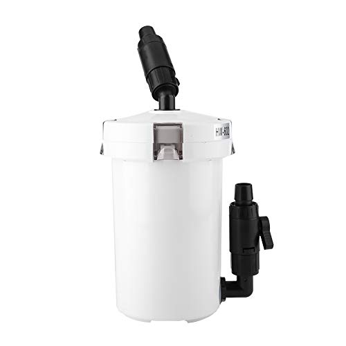 Liukouu Aquarium Fish Tank External Canister Filter with Pump Aquarium Filter Table Mute Filters Bucket HW-602/ HW-603
