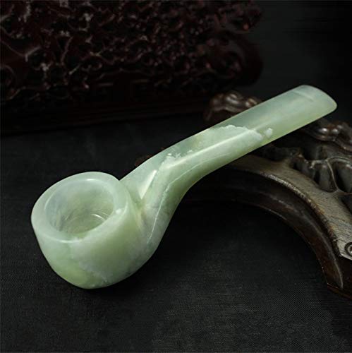 Tobacco Pipes - New Arrival Jade Smoking Pipe Gloss Stone Pipe Smoking Tobacco Pipes Cigarette Holder Filter Smoke Tar Honourable Gift