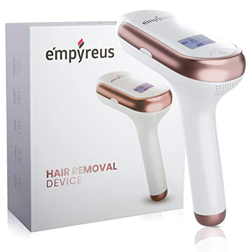 Empyreus Permanent Hair Removal Device: Safe and Painless Hair Removal Machine for Women and Men - Professional At Home Full Body and Facial Hair Remover System - Simple, Easy to Read Manual Included