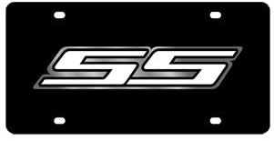 Chevrolet Eurosport Daytona- Compatible SS (White) on Carbon Steel License Plate