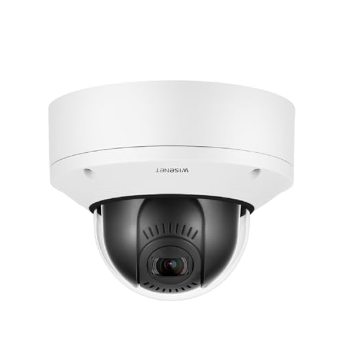 HANWHA | XND-6081VZ | 2MP Vandal-Resistant Indoor Network Dome PTRZ Camera, 2.8~12mm 4.3X Motorized varifocal Lens with PTRZ, RJ45 Connection