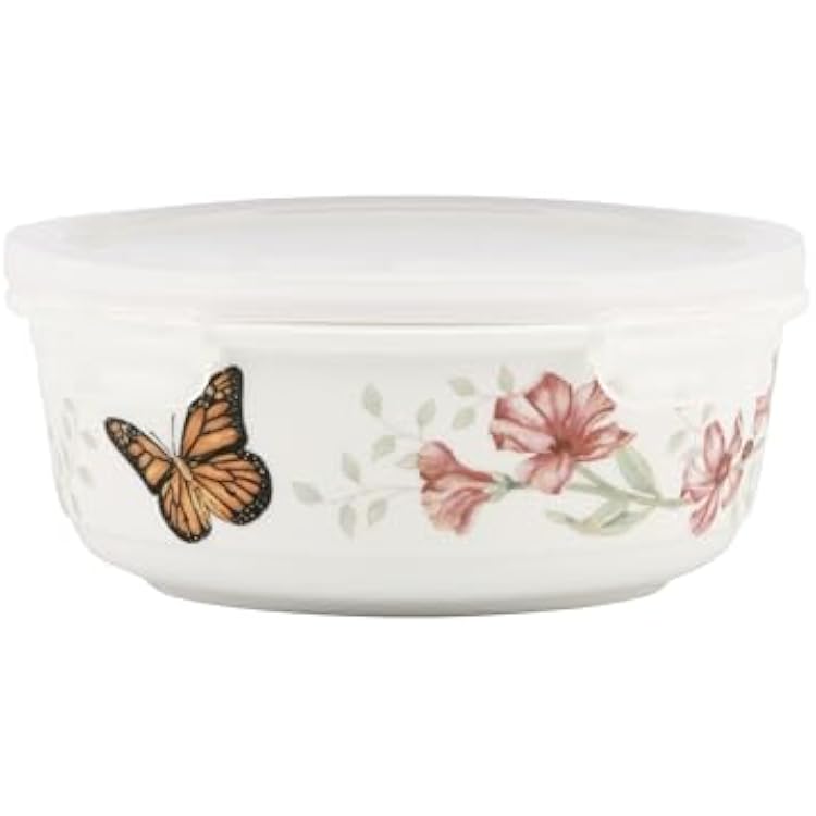 Lenox 824646 Butterfly Meadow Serve & Store Container, Small Container 6.25D x 2.75H