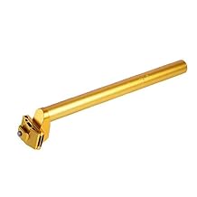 Bicycle Seatpost 25.4x300mm Adjustable Aluminum Alloy Bike Seat Tube Shockproof Horizontal Bicycle Seatpost for MTB Road Bike BMX