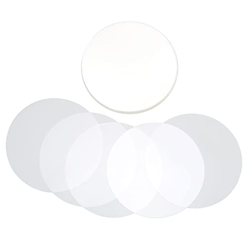 100Pcs Clear Film Badge Film Transparent Badge Cover for Round Badge Button Protective Film Button Maker Parts 37MM