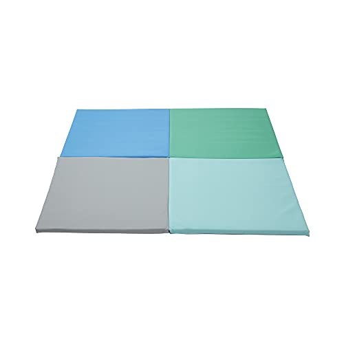 ECR4Kids SoftZone Quad Fold-N-Go Activity Mat, Folding Playmat, Contemporary