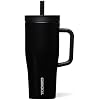 Corkcicle Cruiser Insulated Tumbler with Handle & Straw - Triple-Insulated - Leakproof Travel Mug - BPA-Free - Summer Drinkware Gift - Keeps Drinks Ice Cold - 22 oz - Tropical Hideaway