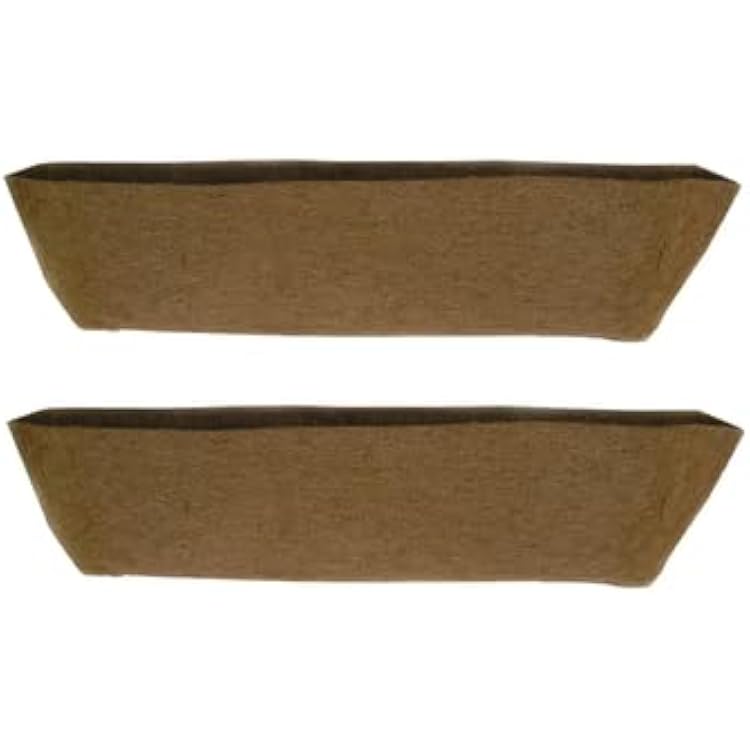 2-Pack 44 Inch Long Molded Coco Fiber Replacement Liner for Window Hayrack Planters