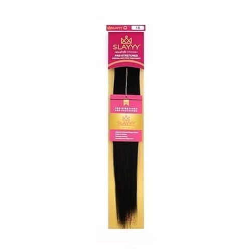 SLAYYY Braiding Hair Extension | Shadow #1B | Non Toxic Synthetic Braiding Hair | Pre-Stretched | Pre- Feathered | Synthetic Braiding Hair 3 Packs