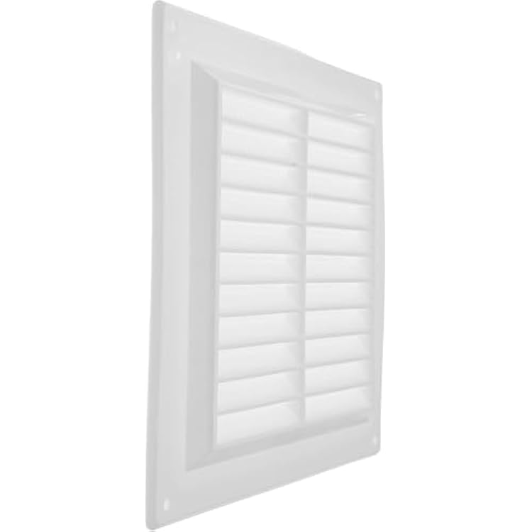 Repa Market 6 x 6 Inch Outer Size White Plastic Return Air Vent Cover for Wall and CeilingRectangular Return Air GrilleHVAC Vent CoverAC Exhaust & Intake Soffit ceiling register