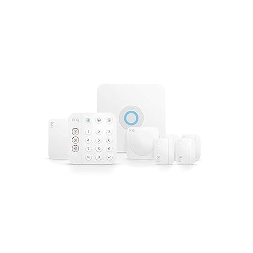 Like-New Ring Alarm 8-Piece Kit (newest model), Home or business security system with optional 24/7 professional monitoring