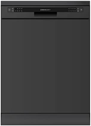 Cookology CFSD613BK 60cm Wide Freestanding Full Size Undercounter Dishwasher, 6 Programme Settings with Eco Mode, 13 Place Settings - In Black [Energy Class E]
