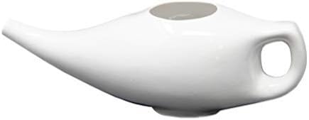 Wonder Care-Porcelain Ceramic Neti Pots Ergonomic Ceramic Neti Pot Sinus Rinse | Natural Pressure, Congestion & Infection Treatment