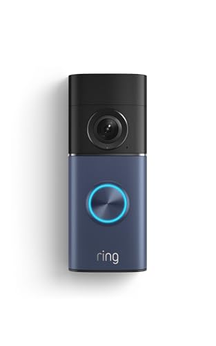 Ring Wired Doorbell 2K Plus (Newest Model) Retinal 2K with wide-angle video, 6x Enhanced Zoom, and Night Vision, Polished Night Navy