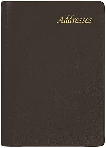 Mini Pocket Telephone Address Book, Fits In Wallet, Black, 2.25 x 3.25