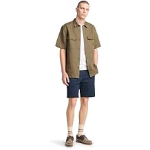Timberland Men's Cotton Linen Utility Overshirt