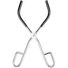stonylab Beaker Tongs, Laboratory Beaker Clamp with Plastic Coated Jaws, 10 inches Length