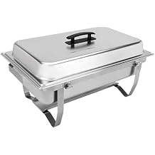 Sterno Buffet Kit Foldable Chafing Dish Buffet Set - Chafing Dishes for Buffet & Catering Food Warmers - Catering Supplies & Food Warming Trays for Buffet Party - 8-Piece Chafing Dish Set