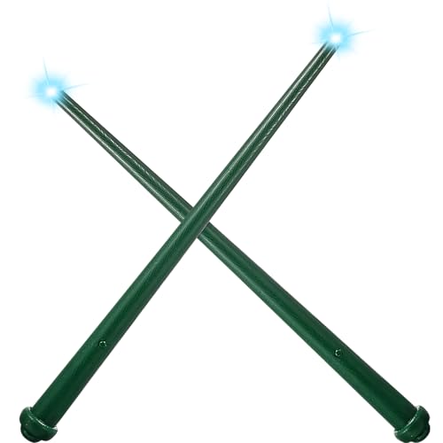 Gejoy 2 Piece Light up Wand Magic Wizard Witch Wand Princess Fairy Wands Sound Toy Cosplay Props for Kids