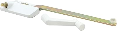 Truth TH 23025 9-12 In. Single-Arm Right-Hand Casement Operator with Crank, fits Truth, White Finish Single Pack
