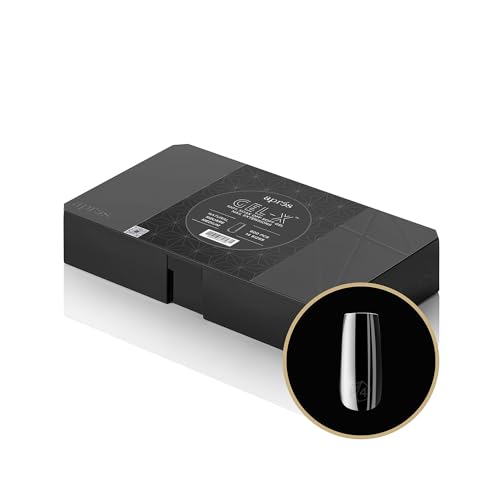 Apres Nail Gel-X Natural Square Medium Box of Tips | 600 Gel-X Tips, Premium Quality, 14 Sizes 00-9 | Half-sizes Included