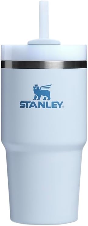 STANLEY Quencher H2.0 Tumbler with Straw 14 oz | Flowstate 3-Position Lid | Cup Holder Compatible for Travel | Insulated Stainless Steel Cup | BPA-Free | Glacier