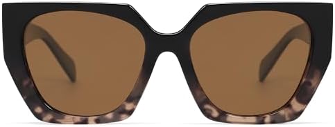 SOJOS Large Oversized Polarized Sunglasses for Women, Big Designer Womens Trendy Square Shades SJ2205