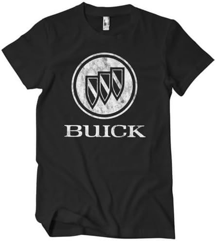 Buick Officially Licensed Distressed Logo Mens T-Shirt