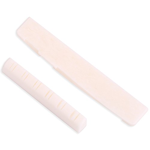 Bridge Saddle Upper Nut, Bone Replacement Nut for 12 String Folk and Classical Guitar Nut For Oud Made Out Of Bone Bone Guitar Saddle Compensated 75 Mm 12 String Saddle Bone 12 Smarshall