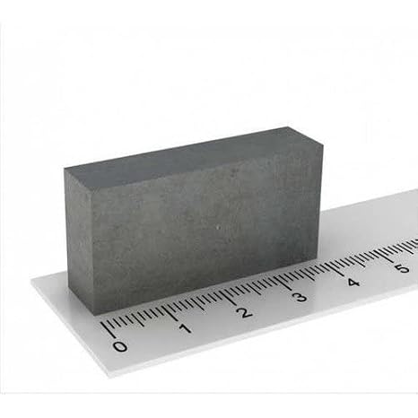 40x25x10 mm Ferrit (Kömür) Mıknatıs - 10 Adet Set