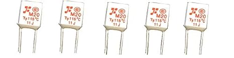 10Pcs New Square M20 TF 115C Thermal Fuse 250V 2A 115 Degrees