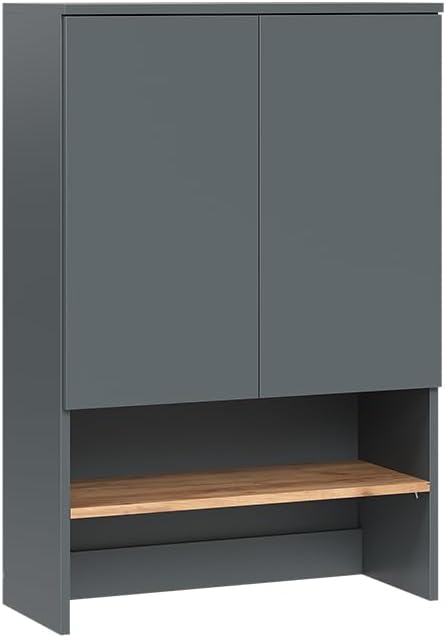 Vicco Washing machine cabinet Viktor, Anthracite/golden oak, 68x100.4 cm