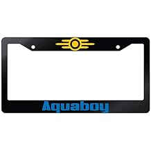 Aquaboy Glossy Black License Plate Frame DG