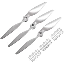 3 Pcs 9045 94.5" Propeller Prop,Remote Control Propeller,Rc Quadcopter Propellers,Gray Nylon Drone Propellers for Stunt Planes Gliders Flying Wings Delta Wings Drones