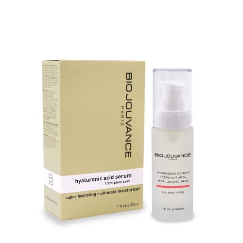 Hyaluronic Acid Serum 1oz  30ml - Anti-Aging | Hydrating & Moisturizing | Hyaluronic Acid 80% | 100% Plant Base | Daily Facial Skin Care Treatment Regimen | Made in France