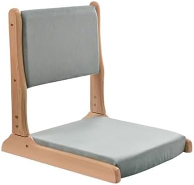 BTZHY Floor Chair Floor Chair with backrest, Foldable Floor Chair, Wooden Chair Without Legs with Cushion, Meditation Floor seat for Bay Window, M