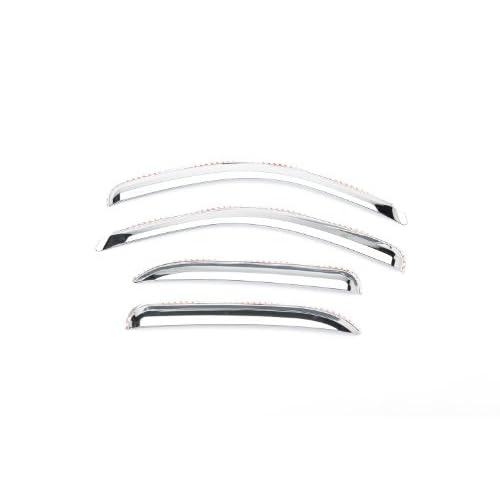 Putco 480137 Element Chrome Window Visor - Set of 4