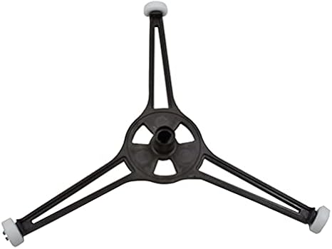 Triple Arm Microwave Turntable Ring Microwave Glass Plate Tray Support Holder Rotating Ring Roller Replacement Inner ring for 9.6" Microwave Oven Glass Flat Turntable Plate (9.6'')