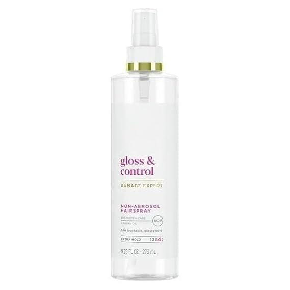 Gloss & Control Non-Aerosol Hairspray, Extra Hold, 24H Touchable Hold, 9.25 fl oz