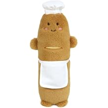 MON AMI Stuffed Birthday Cake Plush Toy | 5x7-Inch Pretend Play Plush Dessert | Soft Cream-Colored Cake Plushie for Toddlers & Kids Playroom Decor