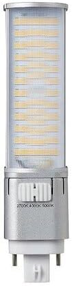 Compact LED Lamp,9 W,White LED-7324-FC2-G4-1 Each