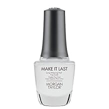 Morgan Taylor Make It Last Long Wear Top Coat - Ultra-Longwearing Nail Top Coat for Chip-Resistant, Mirror-Like Shine, Nail Protection, Professional-Quality Finish for All Nail Types, 0.5 oz