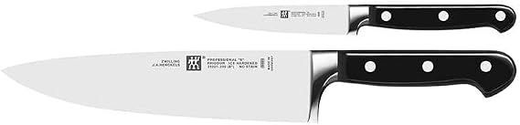 ZWILLING Professional S 2-Piece Chef Knife Set, Made in Company-Owned German Factory with Special Formula Steel perfected for almost 300 Years, Dishwasher Safe