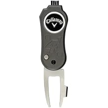 Callaway 4-in-1 Blade Divot Repair Tool - Black Switch Blade 4-Function Golf Divot Tool