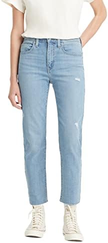 Levis Womens 724 High Rise Straight Crop Jeans