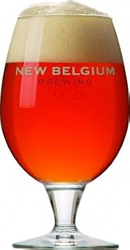 New Belgium Fat Tire Ale 14.5 Ounce Globe Glassware - Set of 4