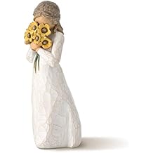 Willow Tree Warm Embrace, Surrounded by The Warmth of Family and Friends, A Gift to Celebrate Friendships, or Those who Love Flowers, Sculpted Hand-Painted Figure