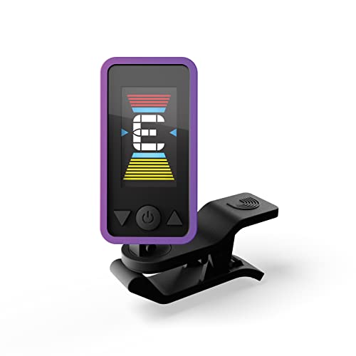DAddario Eclipse Headstock Clip On Guitar Tuner, PW-CT-17PR, Purple