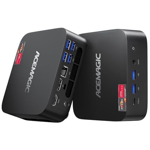 ACEMAGICIAN Kron Mini K1 Mini PC, Ryzen 7 7735HS, 24GB LPDDR5 512GB SSD Mini Computersup to 4.75Ghz, Micro Desktop 4K Triple Display BluetoothWiFi6OfficeUpgraded 7730U7430U5800H